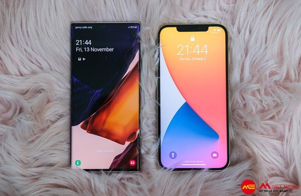 So S&aacute;nh Thời Lượng Pin Của Note 20 V&agrave; iPhone 12