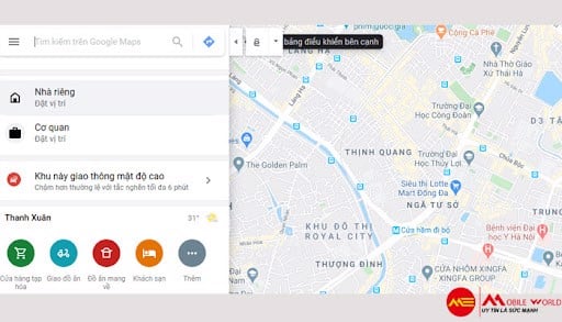 Xem khu vực bị phong tỏa bằng Google Maps tr&ecirc;n smartphone