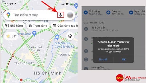 Xem khu vực bị phong tỏa bằng Google Maps tr&ecirc;n smartphone