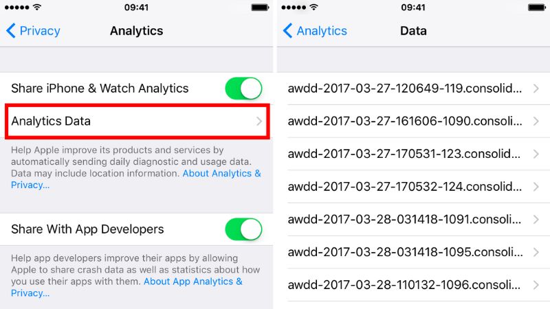 Dữ liệu hiển thị sau khi click chọn