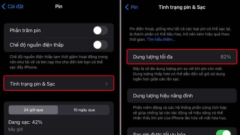 Sử dụng công cụ từ Apple ở mục Cài đặt