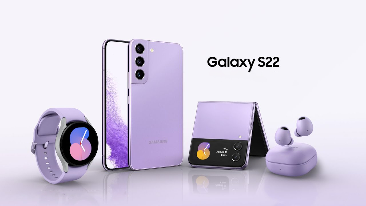 Trên tay Samsung S22 tím bora (bora purple) đẹp cuốn hút