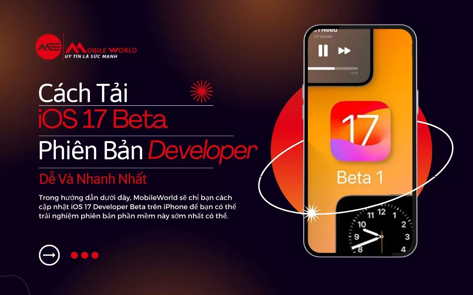 Cách Tải iOS 17 Beta Phiên Bản Developer Dễ Và Nhanh Nhất