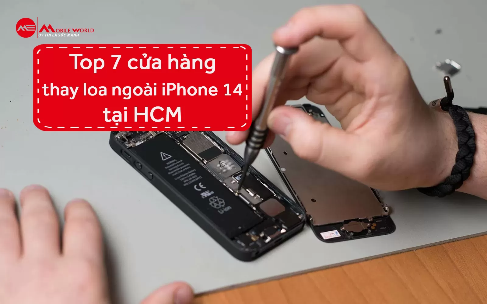 Top 7 cửa hàng thay loa ngoài iPhone 14 tại HCM