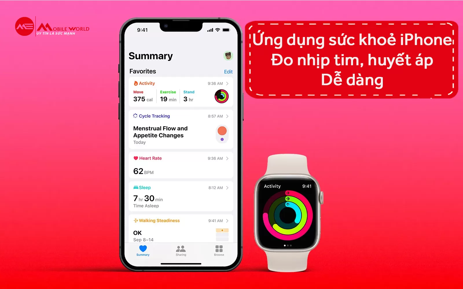 Ứng dụng sức khoẻ iPhone - Đo nhịp tim, huyết áp dễ dàng